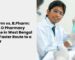 A student in a white coat conducting experiments at Royal HealthWorld, a premier d pharmacy college in west bengal