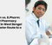 A student in a white coat conducting experiments at Royal HealthWorld, a premier d pharmacy college in west bengal