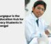 Students practicing in a lab at a D Pharmacy College in West Bengal.